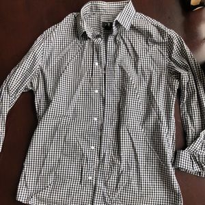 H&M slim fit Men’s M button up Gingham shirt